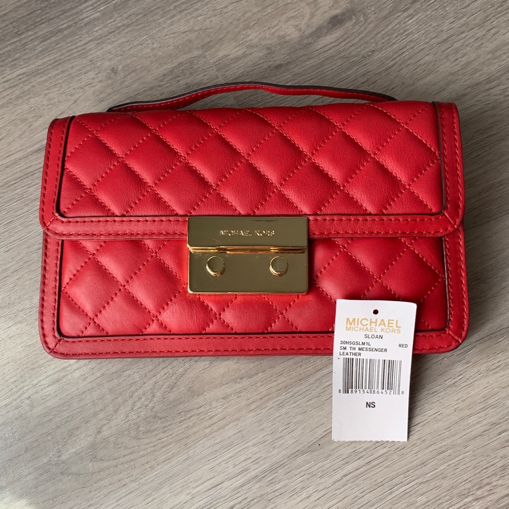Michael Kors Small Sloan Quilted Messenger Bag
